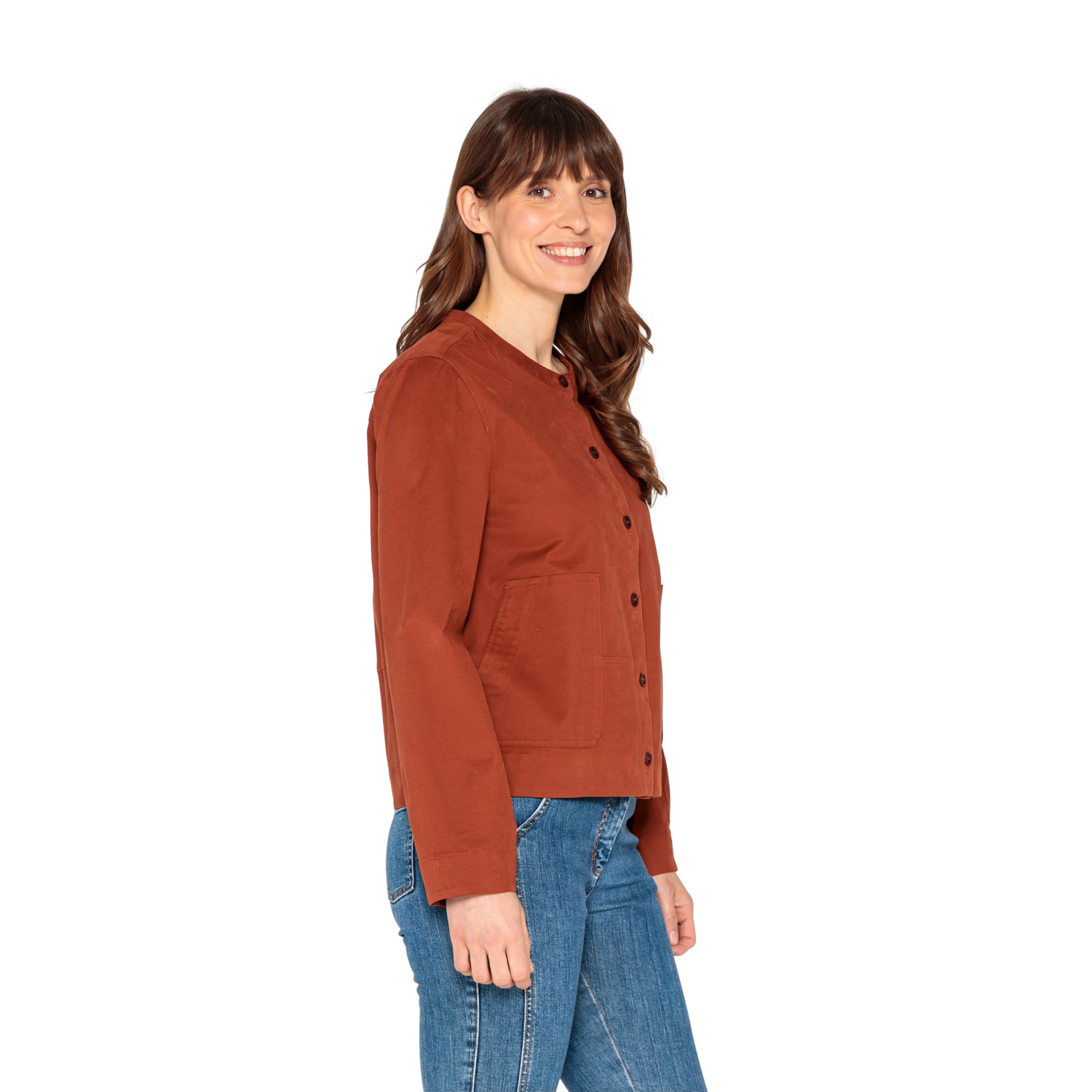 Jacke aus Bio-Baumwoll-Gabardine