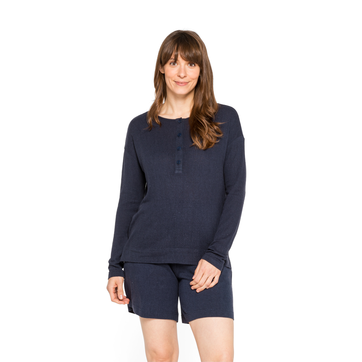 Langarmshirt aus reinem Bourretteseiden-Jersey