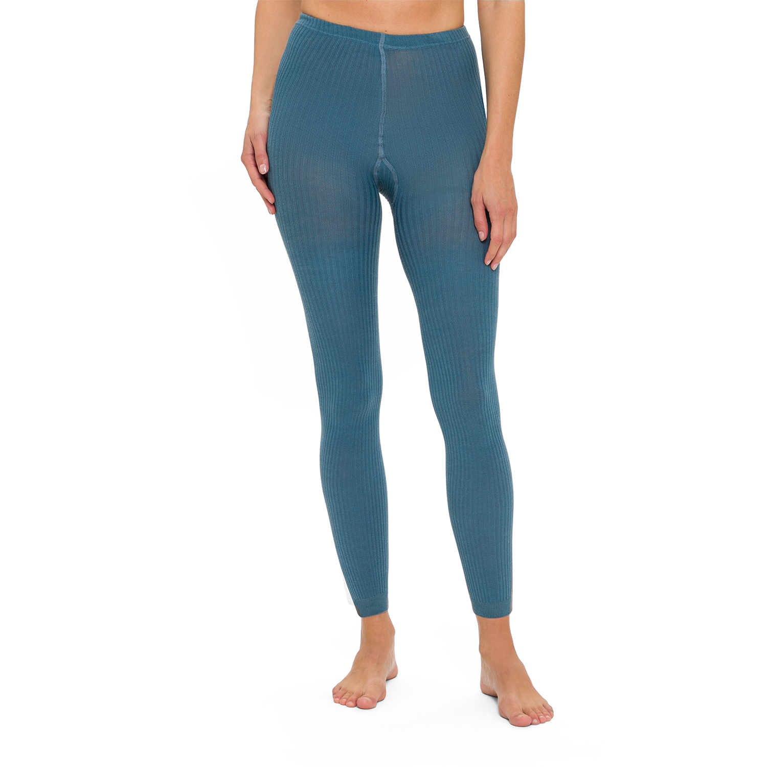 Rippen-Leggings aus Bio-Baumwolle mit Elastan Rippen-Leggings aus Bio-Baumwolle mit Elastan