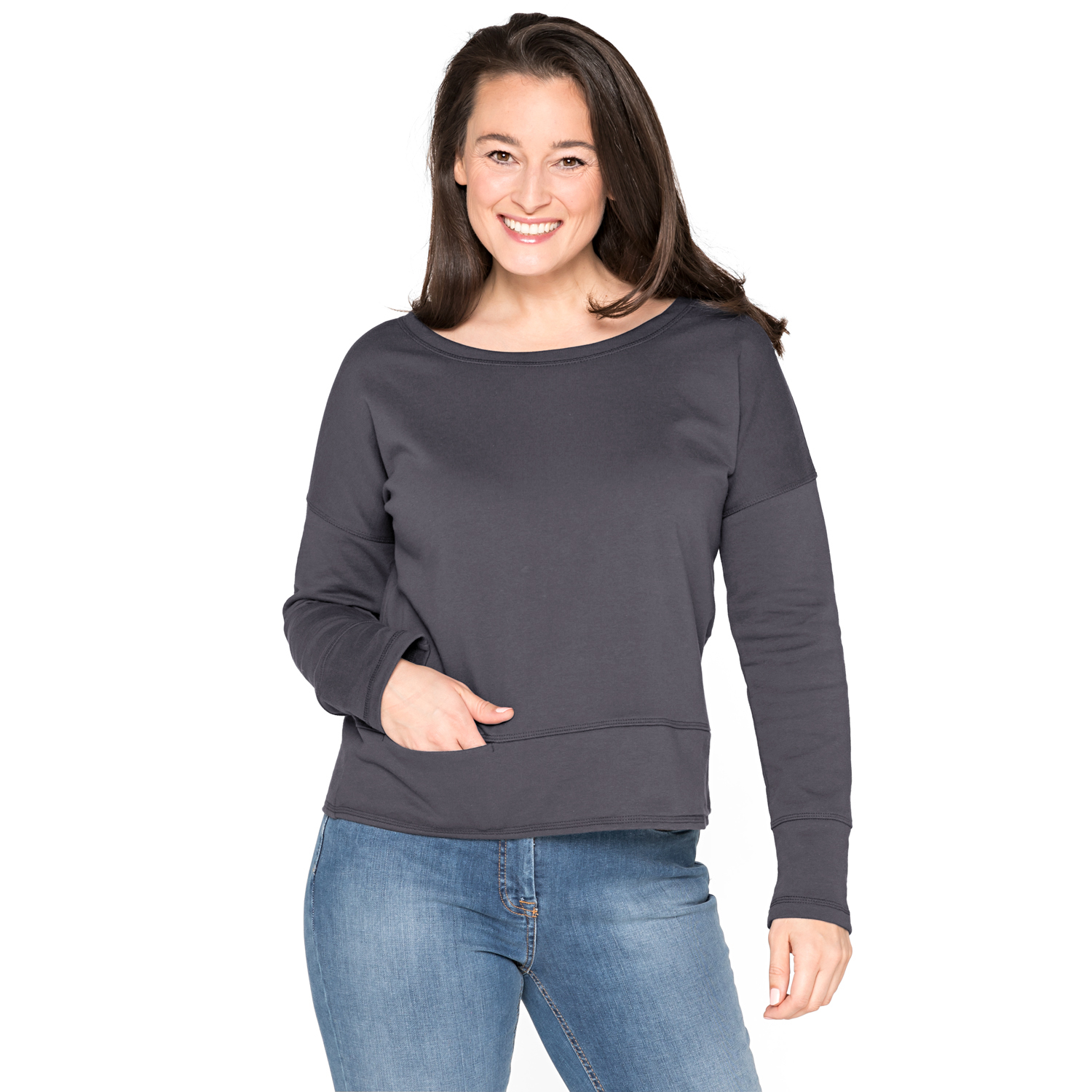 Sweatshirt aus reiner Bio-Baumwolle