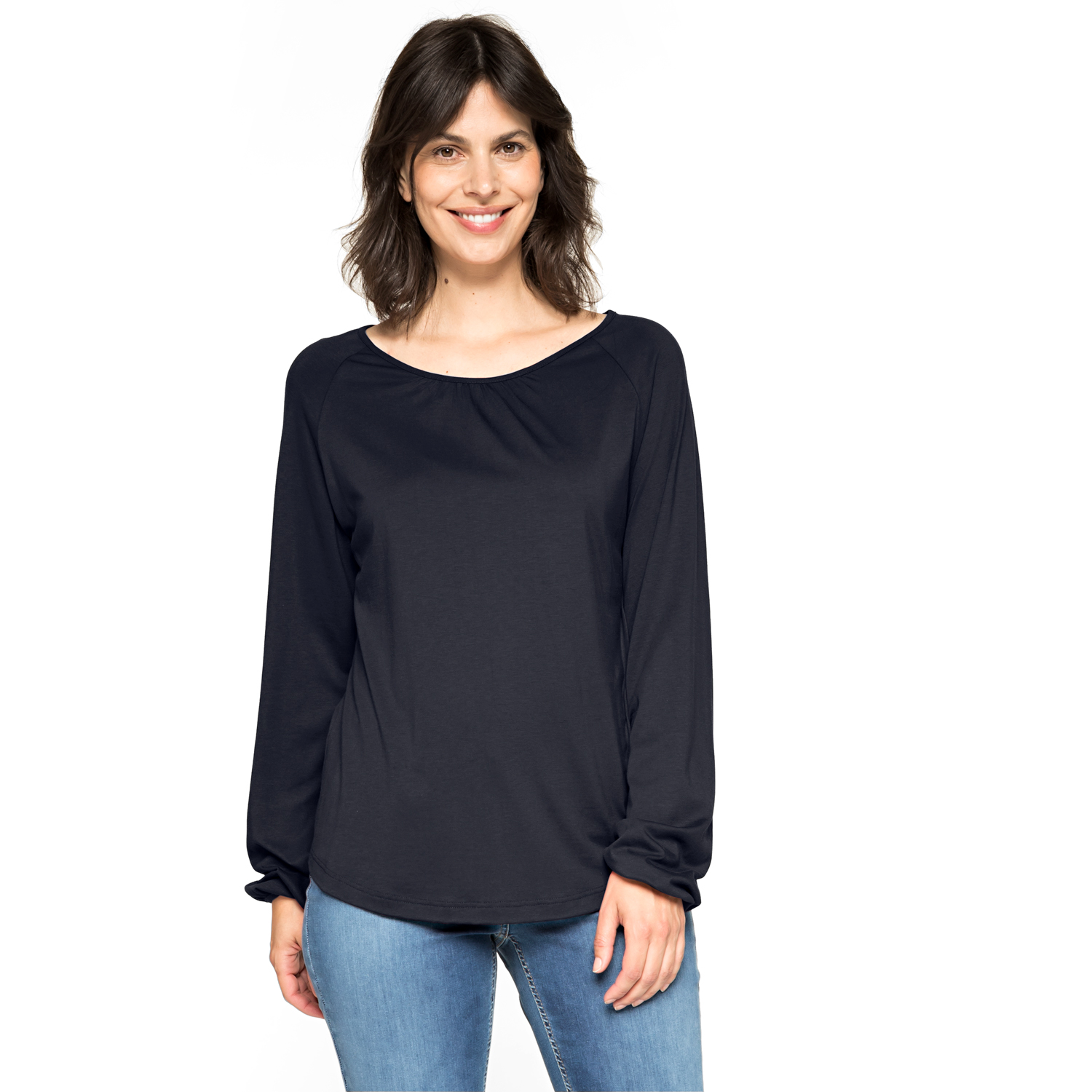Shirt aus TENCEL™ Lyocell und Bio-Baumwolle