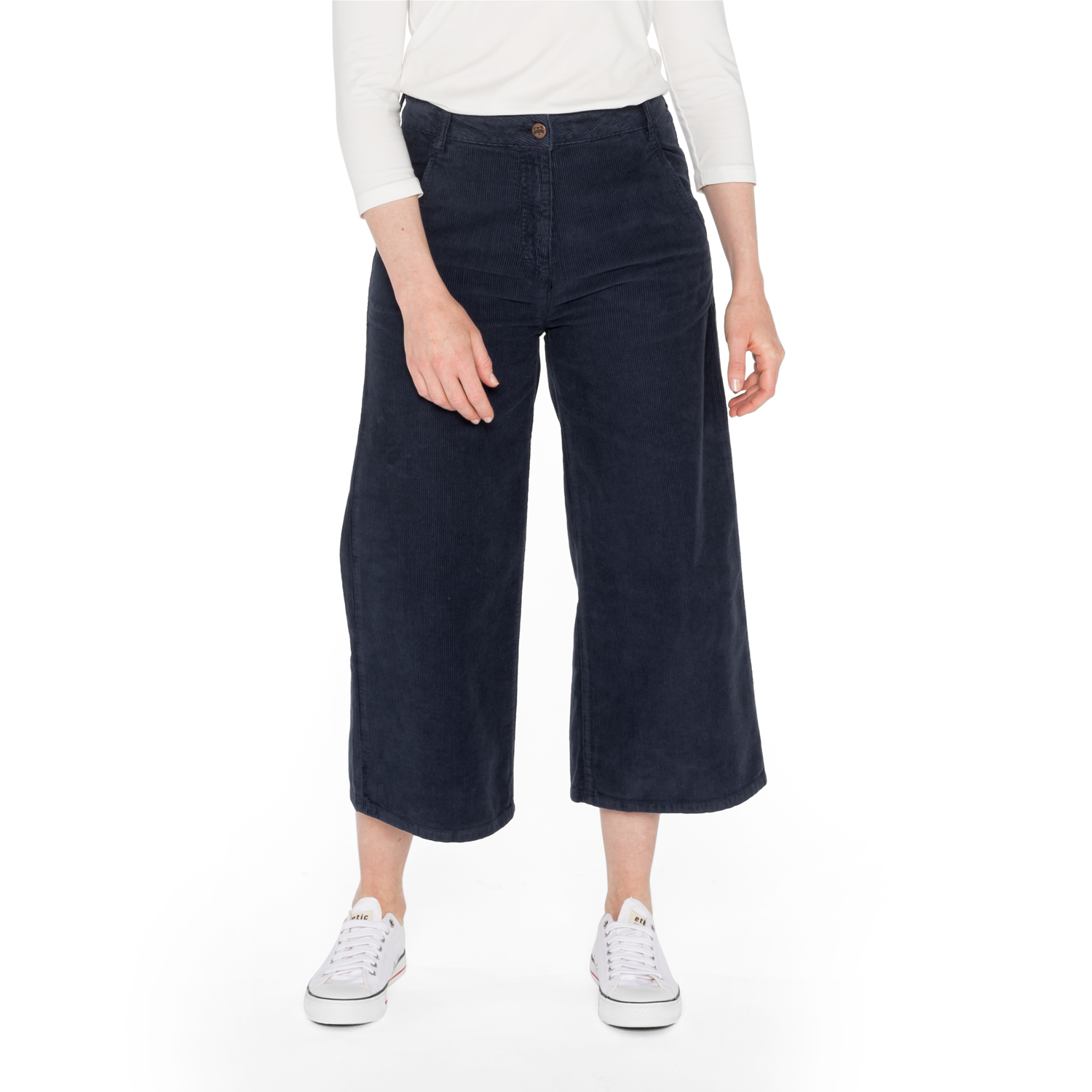 Cord-Culotte in A-Linie aus reiner Bio-Baumwolle