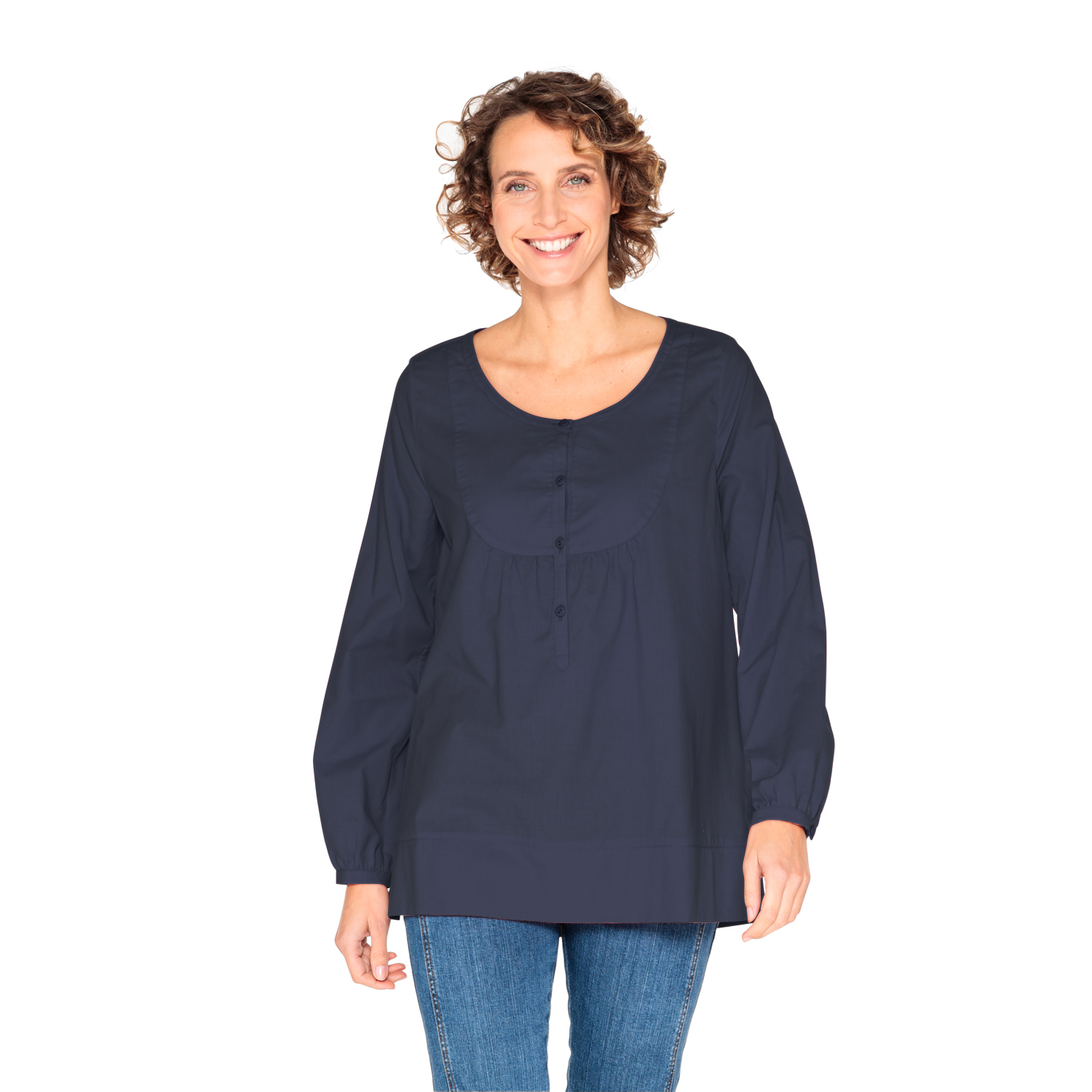 Tunika aus reinem Bio-Baumwoll-Voile