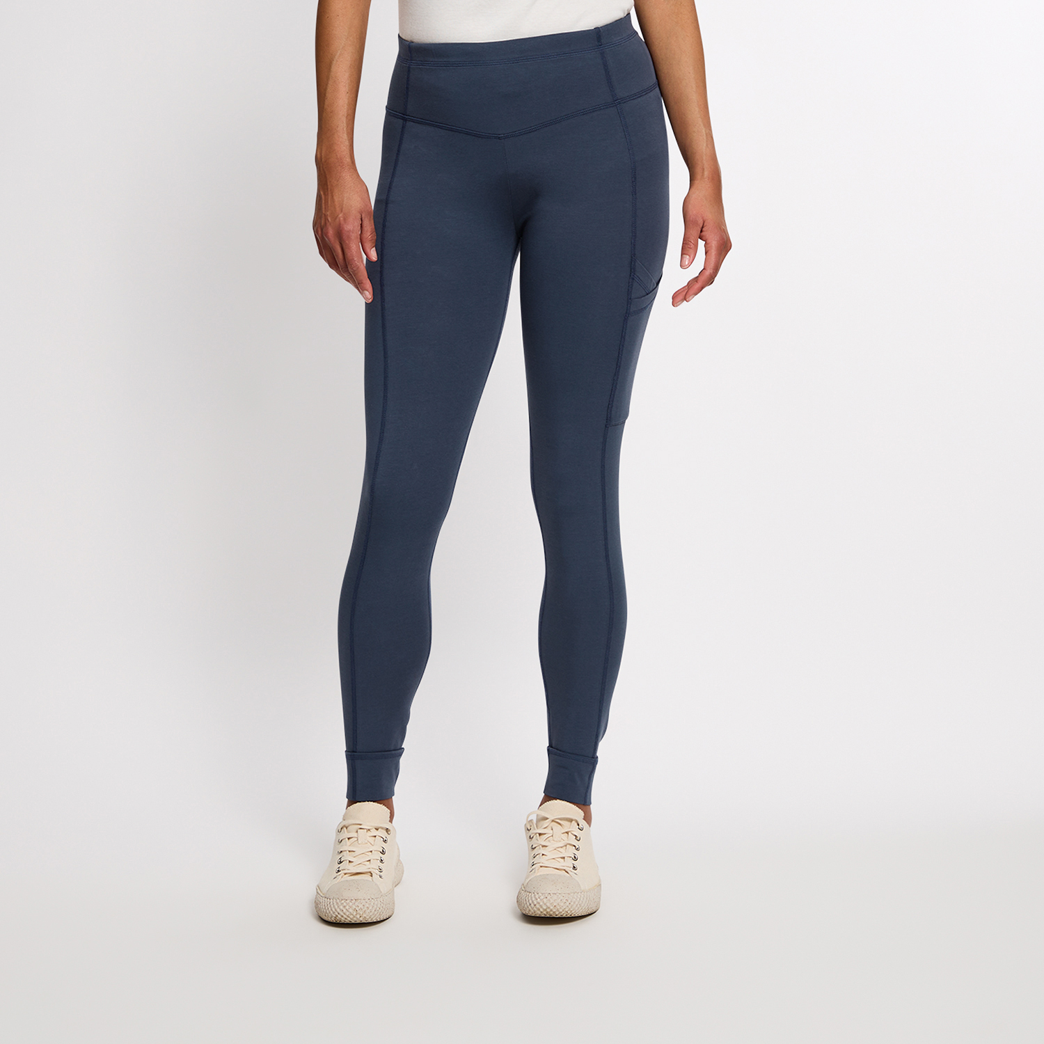 Yoga-Leggings mit Ziernähten aus Bio-Baumwolle Yoga-Leggings mit Ziernähten aus Bio-Baumwolle