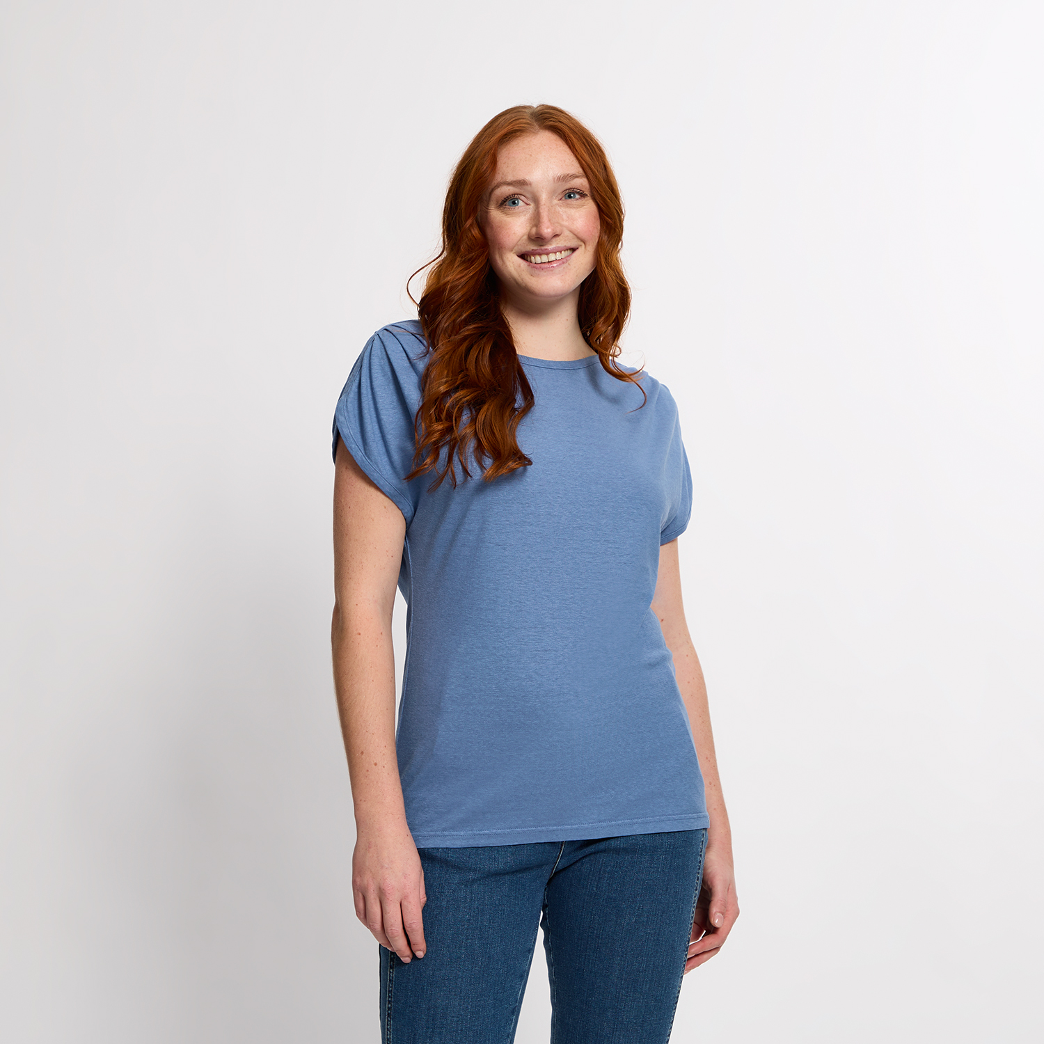 Kurzarmshirt aus Hanf und Bio-Baumwolle