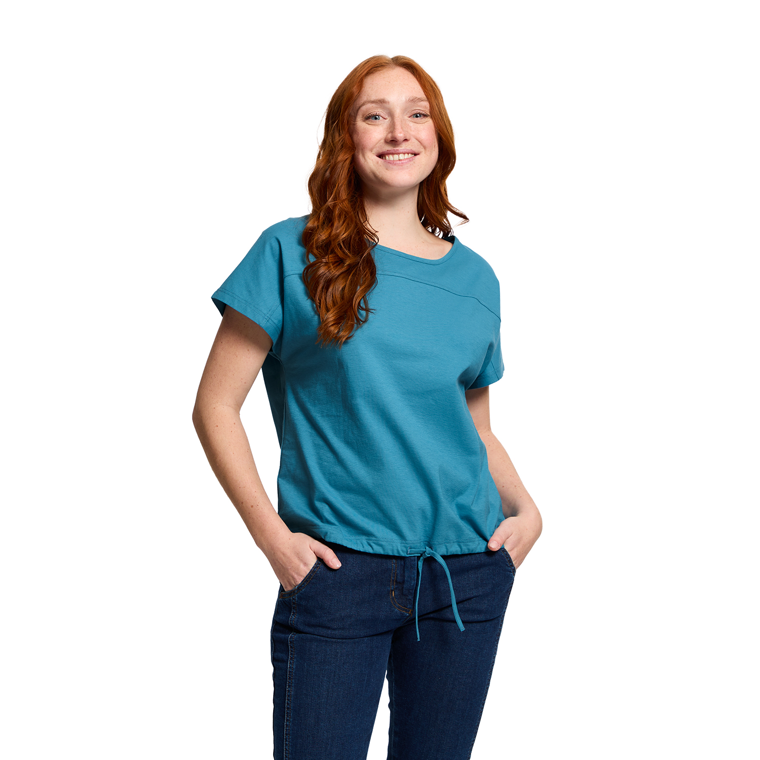 T-Shirt mit Tunnelzug aus reiner Bio-Baumwolle T-Shirt mit Tunnelzug aus reiner Bio-Baumwolle