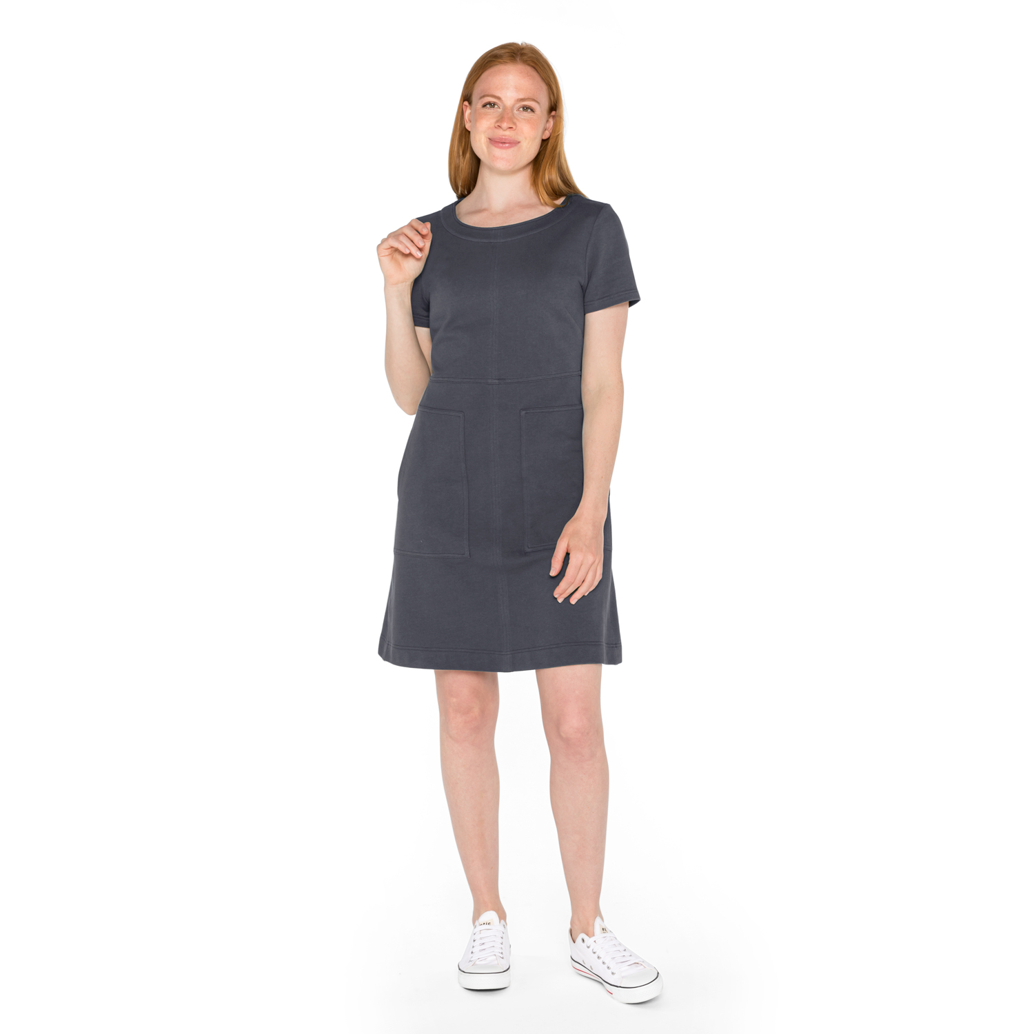 Sweatkleid in A-Linie aus reiner Bio-Baumwolle Sweatkleid in A-Linie aus reiner Bio-Baumwolle
