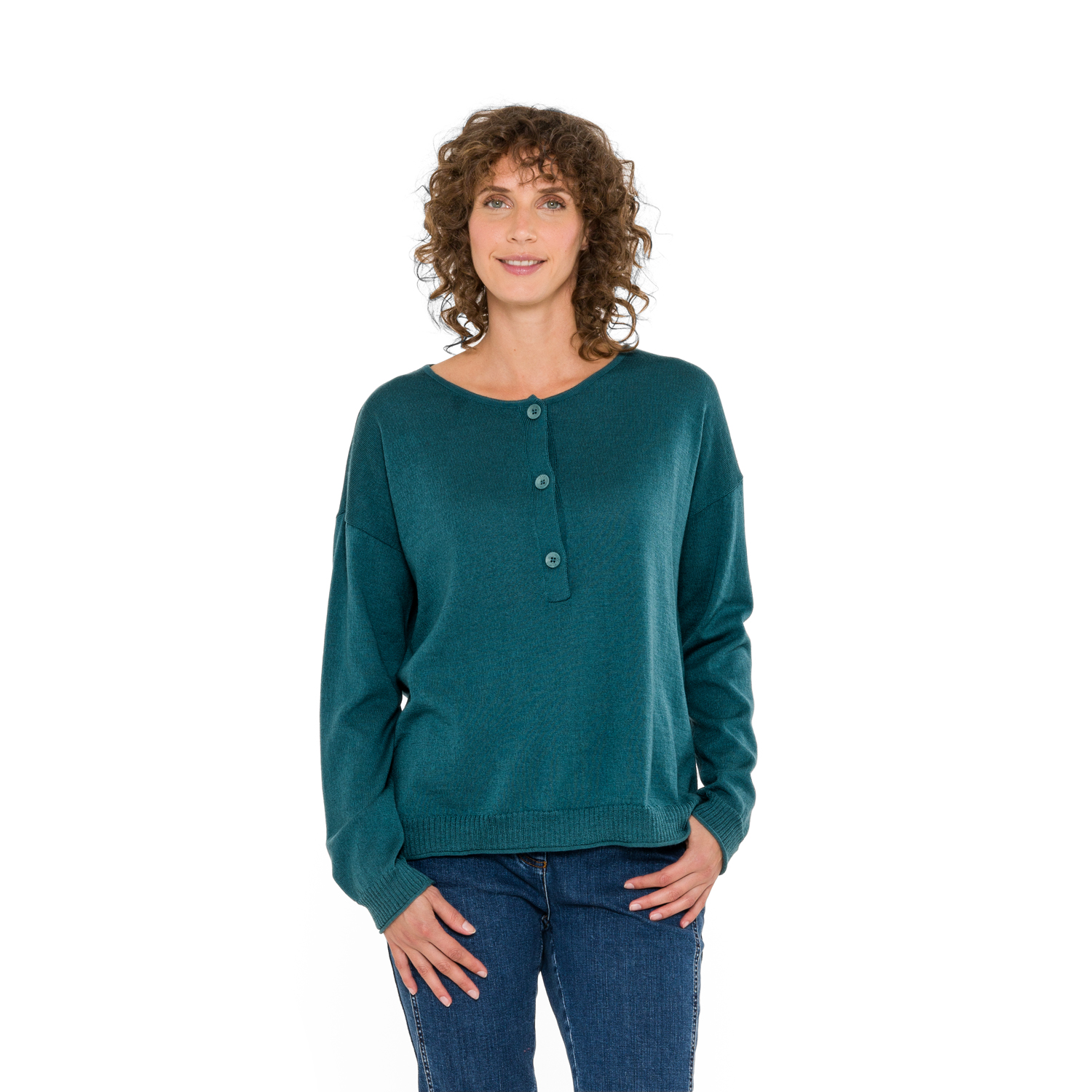 Pullover aus Bio-Merinowolle und Bio-Baumwolle